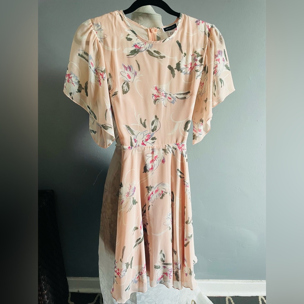 Floral Peach Dress